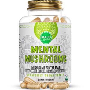 MAJU Organic Mental Mushroom Capsules (90ct)