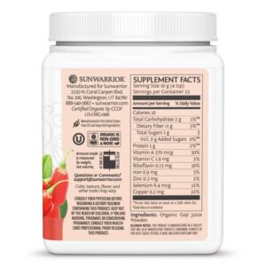 Organic Goji Berry Juice Powder – 250g – 25 Servings