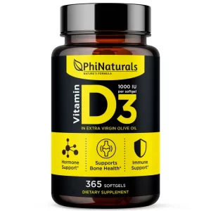 Vitamin D3 1000 IU (365 Softgels)
