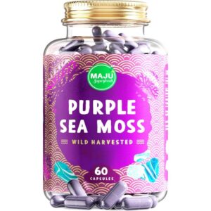 MAJU Purple Chondrus Crispus Sea Moss Capsules (60ct)